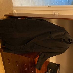 Mid calf length wool blend jacket